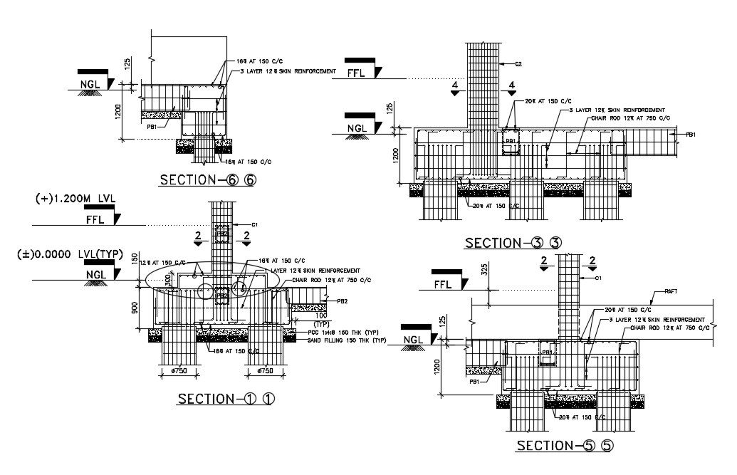 Reinforcement detail. Download cad drawing file | CADBULL