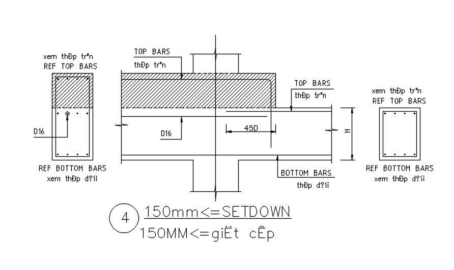 Reinforcement detail drawing in AutoCAD 2D design, dwg file, CAD file