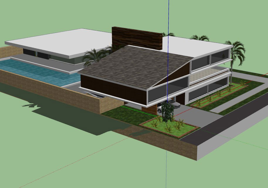 Relaxing Resort Layout and Building Structure in 3D DWG Drawing File