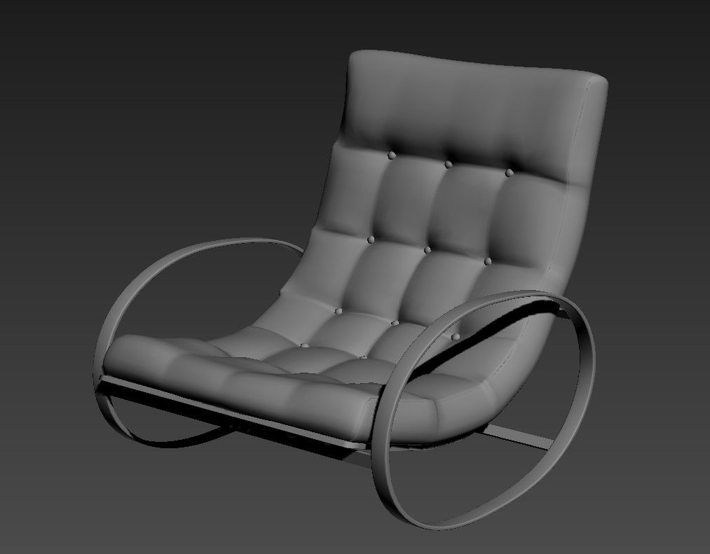 Relaxing Rocker Chair 3ds Max File Download