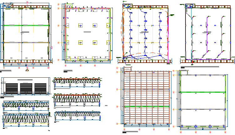 Remodeling of trade store structure details dwg file