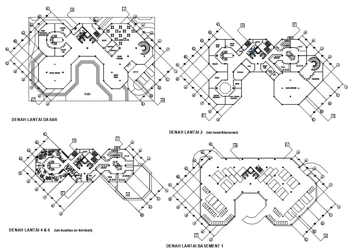 Research Center Plan CAD File