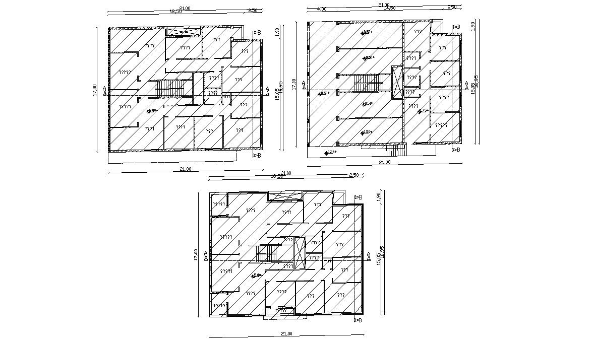 Residence Apartment Floor Layout CAD Plan Download