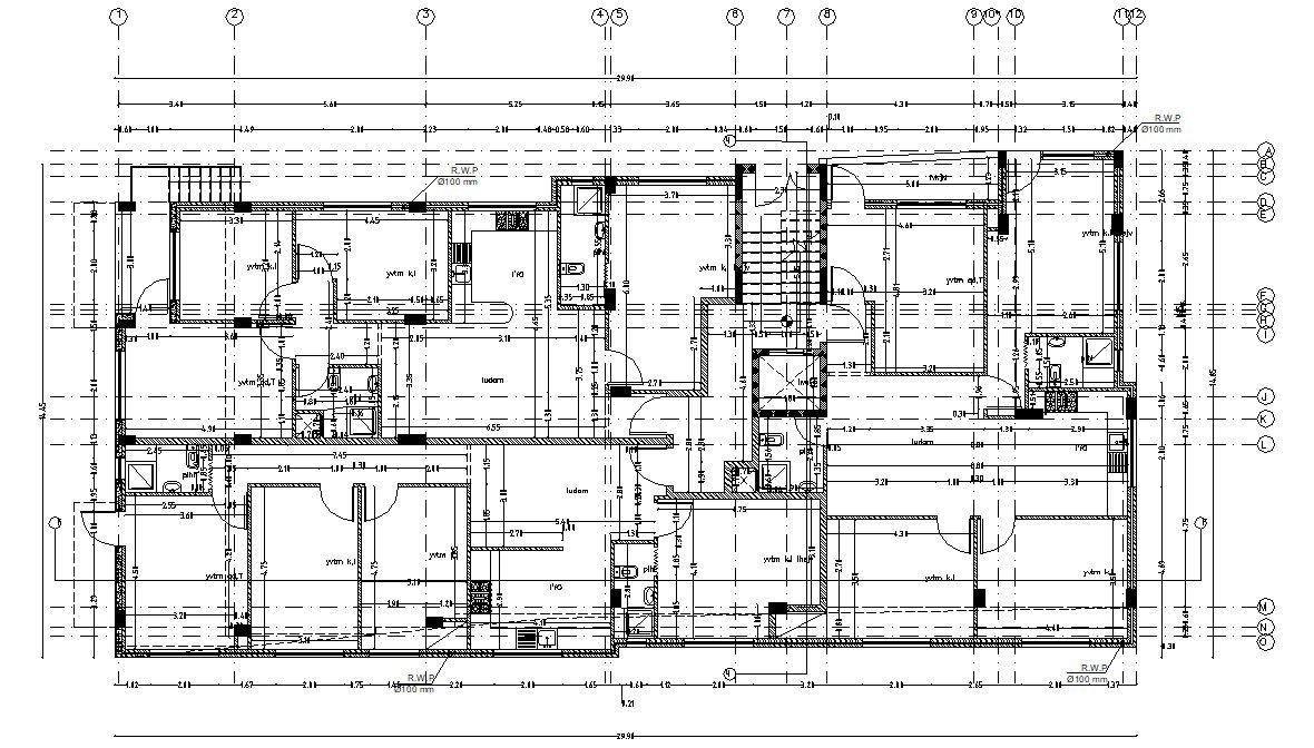 Residence Apartment Layout Architecture Plan Download