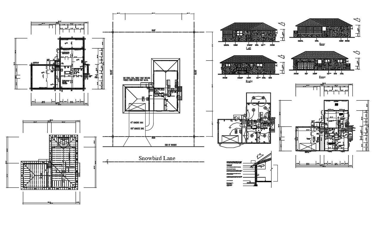 Residence Home Project DWG File