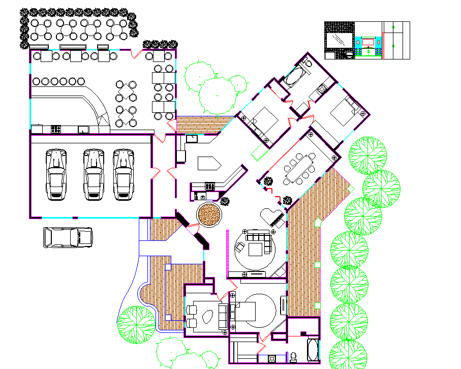 Residence with cafeteria plan