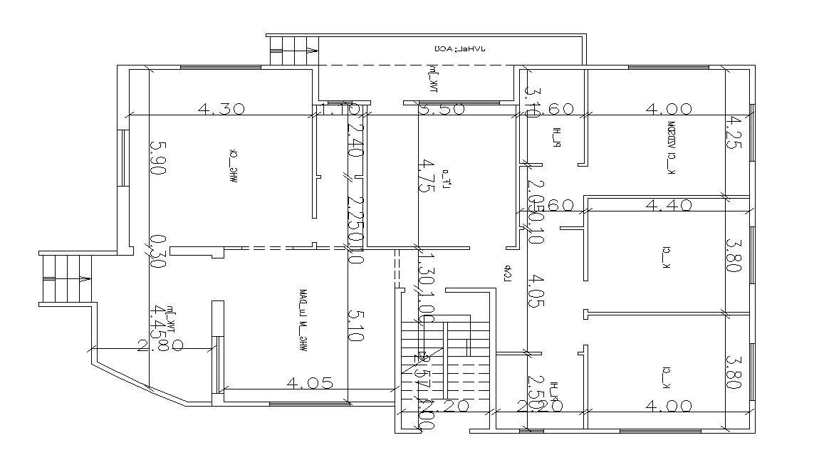 Residence House Design 2d Architecture CAD Plan