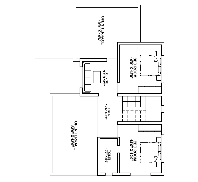 Residence House First Floor Plan drawing Download DWG File