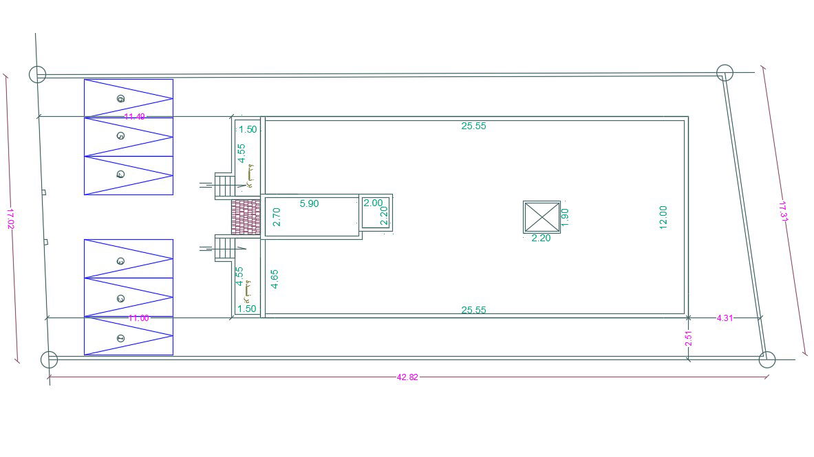 Residence House Master Plan Free CAD Drawing