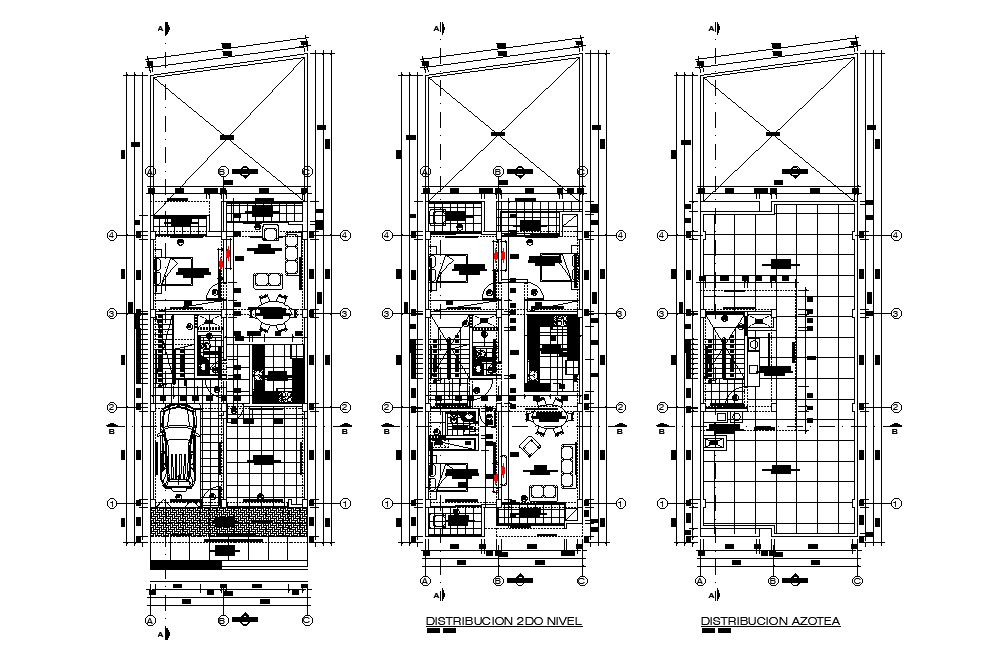 Residence floor plan detail drawing presented in this AutoCAD file. Download the AutoCAD file. 