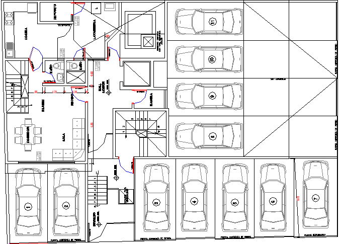 Residential Apartment Building Structure Details dwg file