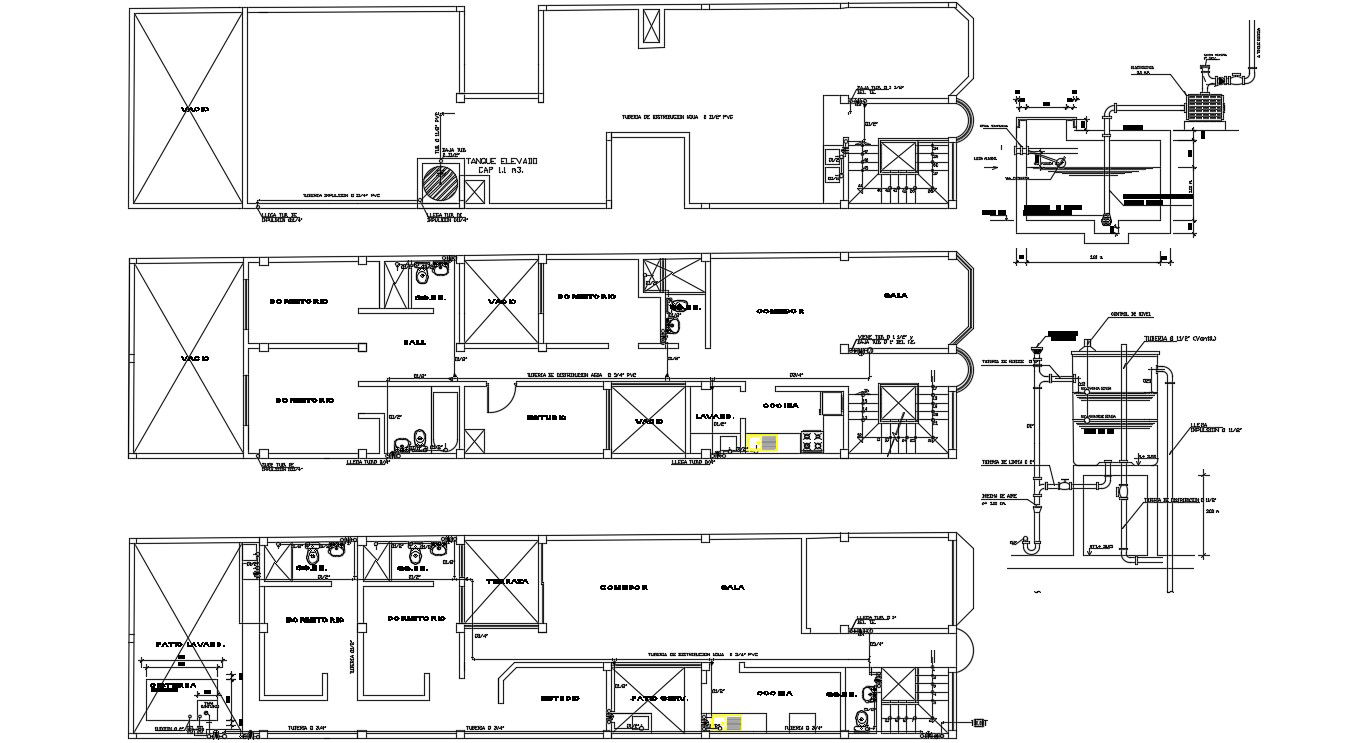 Residential Apartment Flat Floor plan Design