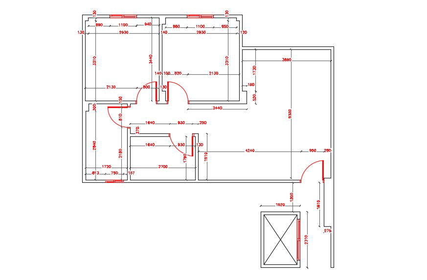 Residential Apartment Floor Plan Download CAD File