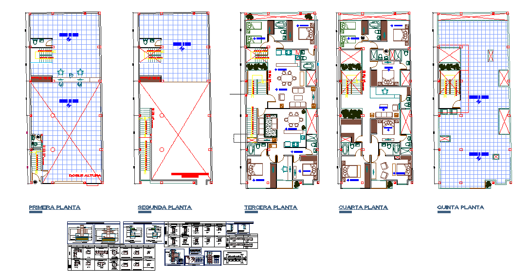 Residential Apartment House Lay-out & Structure detail