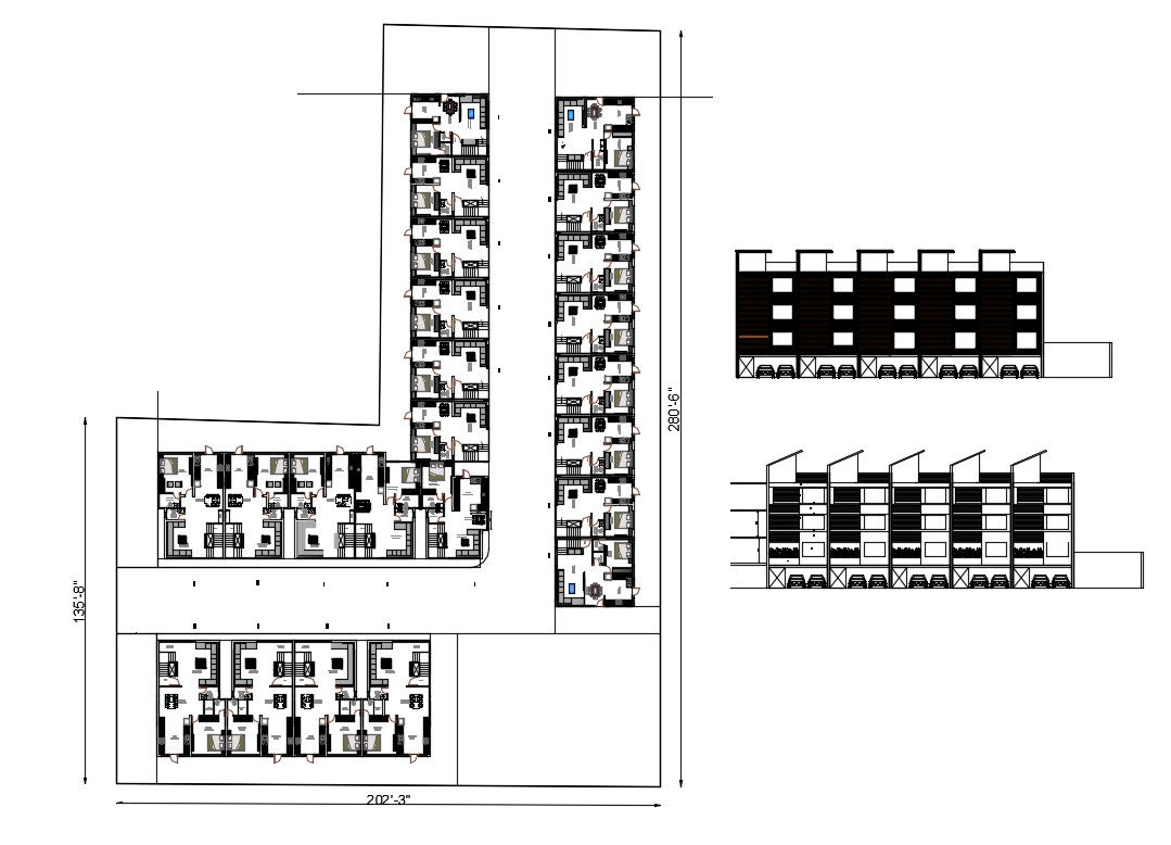 Residential Apartment Plan In AutoCAD File
