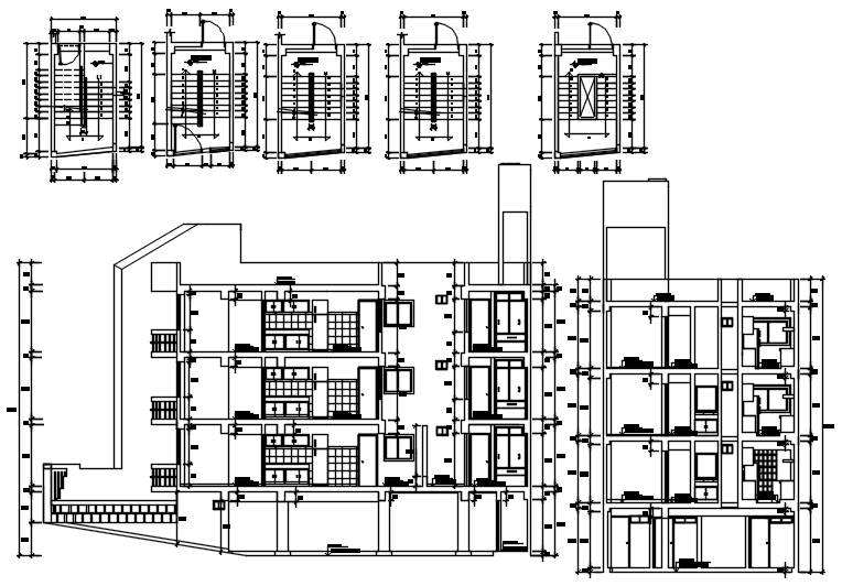 Residential Apartment design in autocad