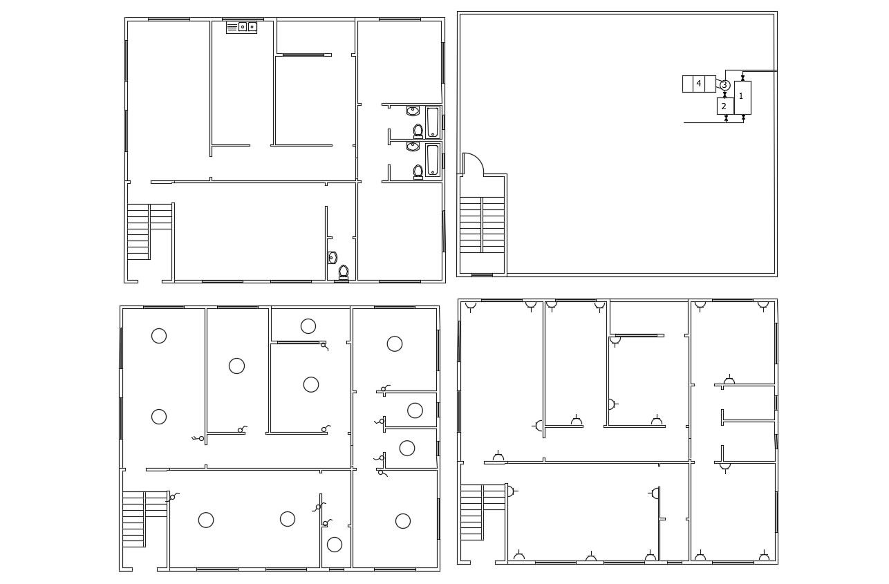Residential Building Floors Plan AutoCAD Drawing Free Download