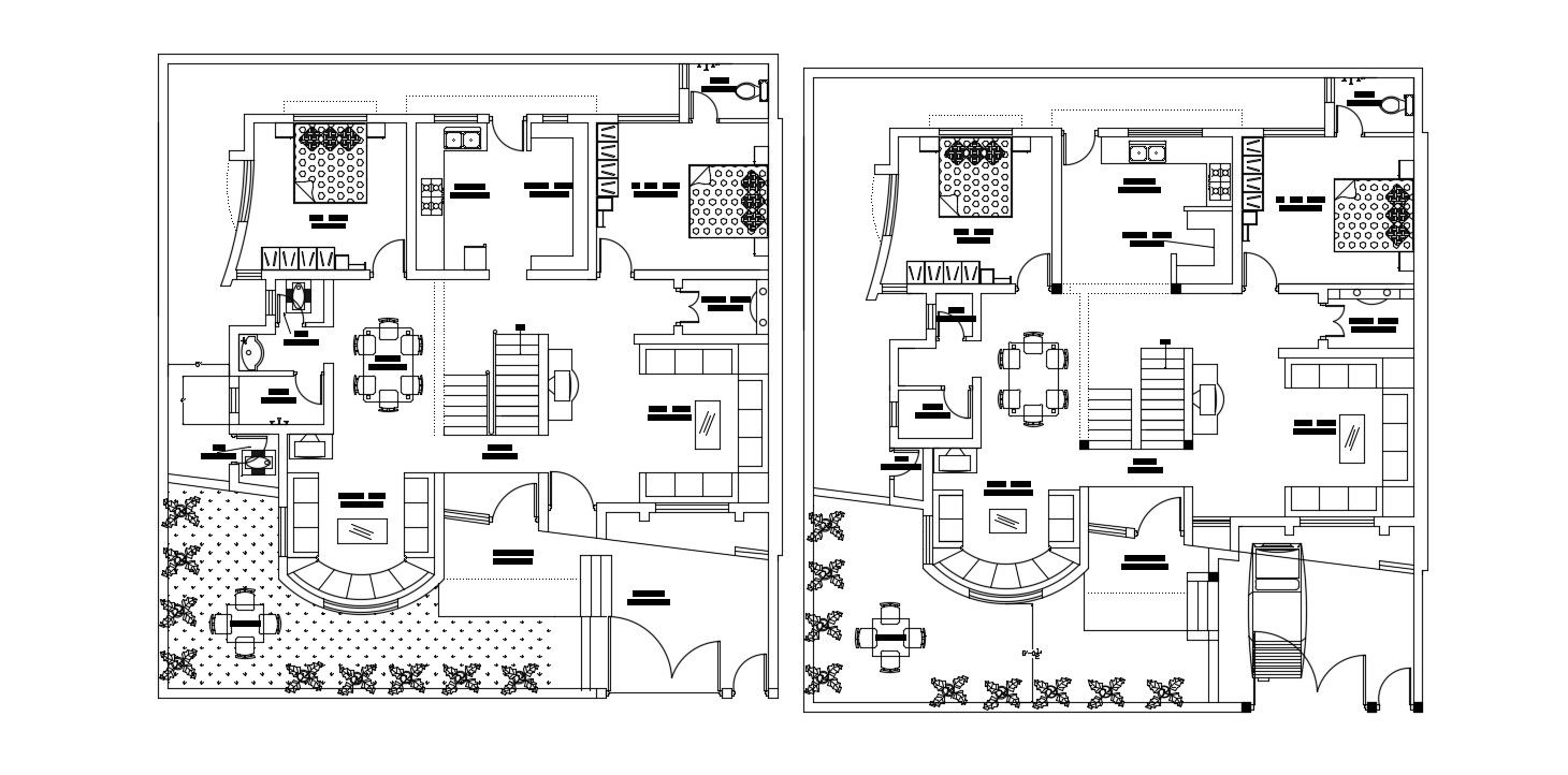 Residential Bungalow Plan Download