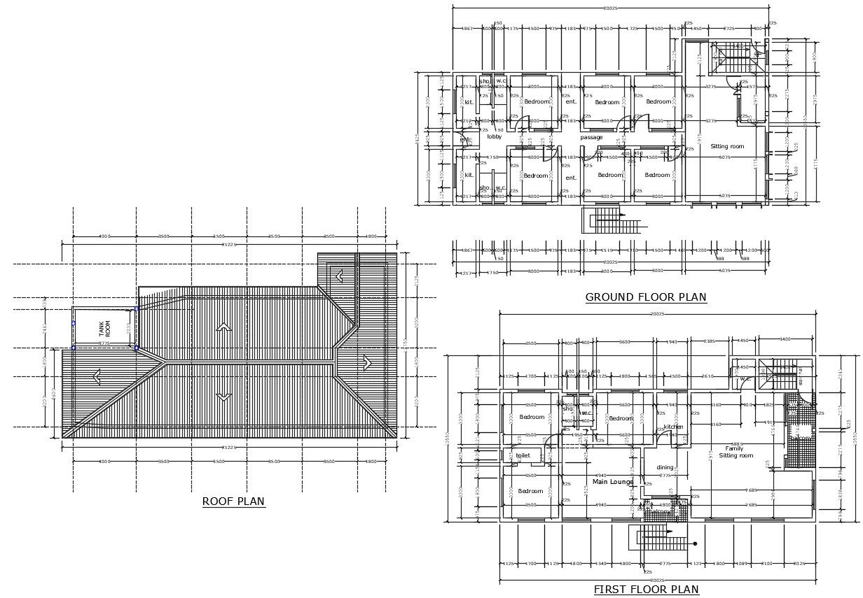Residential Bungalow Plan