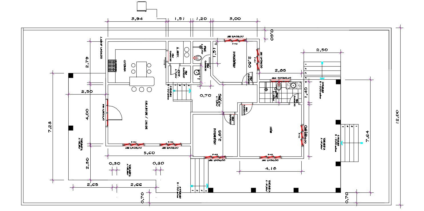 Residential Bungalow Working Plan Design