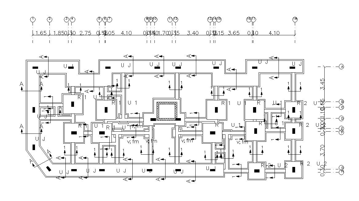 Residential Column Foundation Design With Dimension