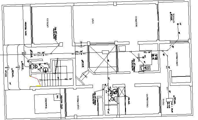 Residential Flats Architecture Layout and Structure Details dwg file