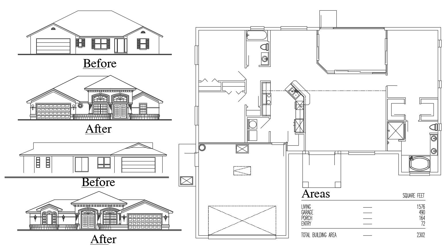 Residential Home Project Design AutoCAD Drawing