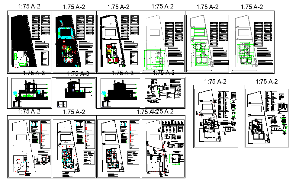 Residential House Design in Autocad file