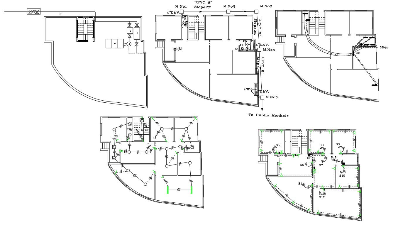 Residential House Electrical And Plumbing Design Architectural