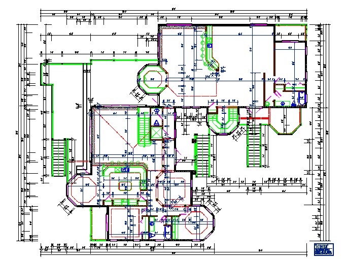 Residential House Floor Plan Lay-out design