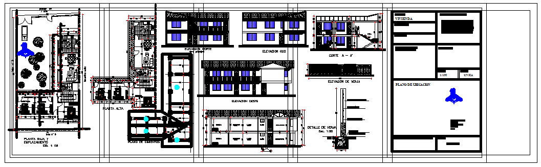 Residential House design drawing