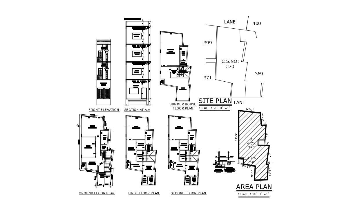 Residential Living Apartment Working Plan Design 2d AutoCAD File Download