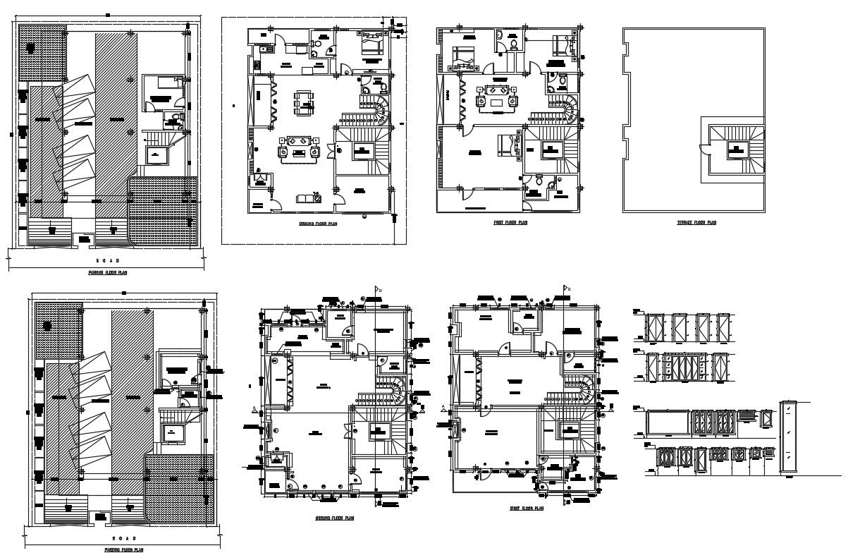 Apartment Plan In AutoCAD File