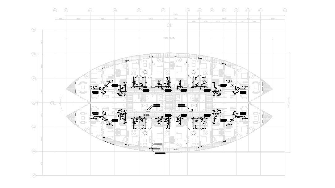 Hotel Plan In DWG File 