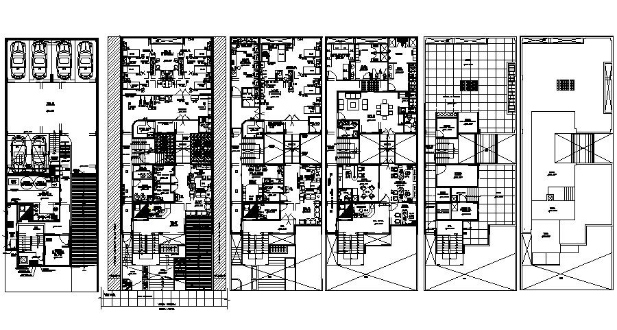 Residential Apartment Elevation Section In AutoCAD File