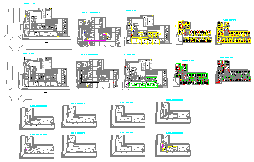 Residential building project design drawing