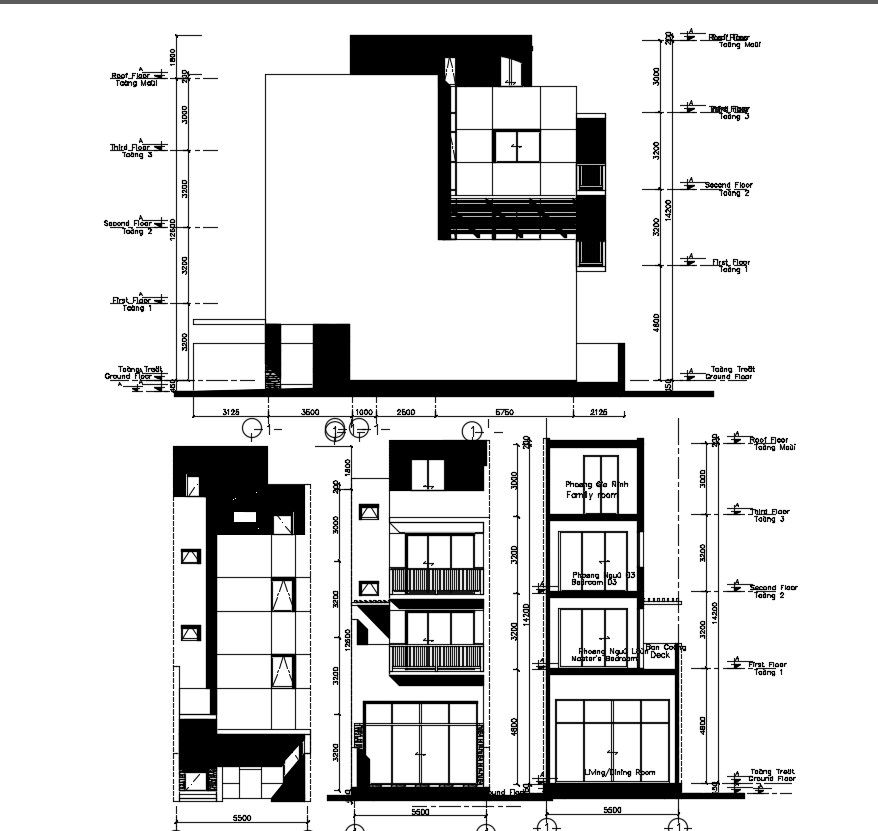 Download Free Residential building in AutoCAD file