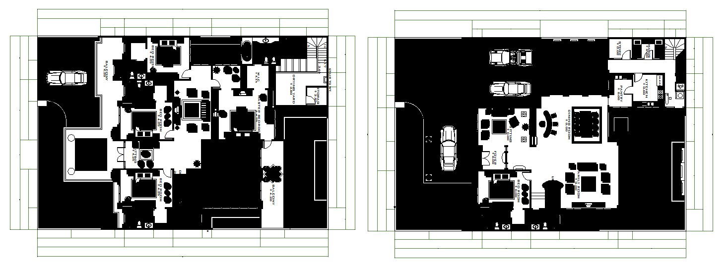 Download Free Small Bungalow Layout In DWG File