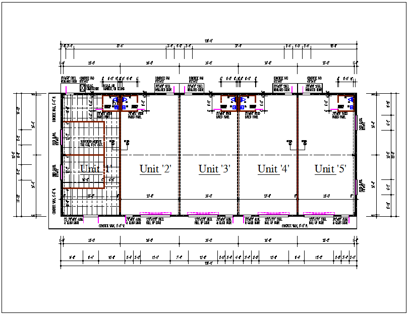 Residential house building plan view detail dwg file