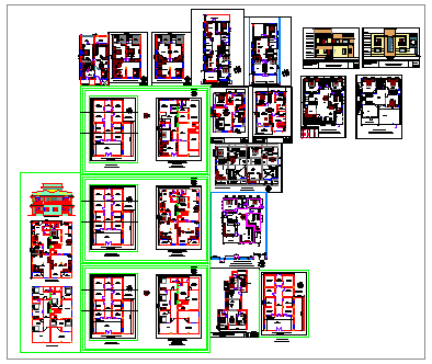 Residential house design drawing project
