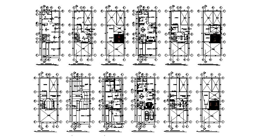 Download Free Apartment Building Design In AutoCAD File