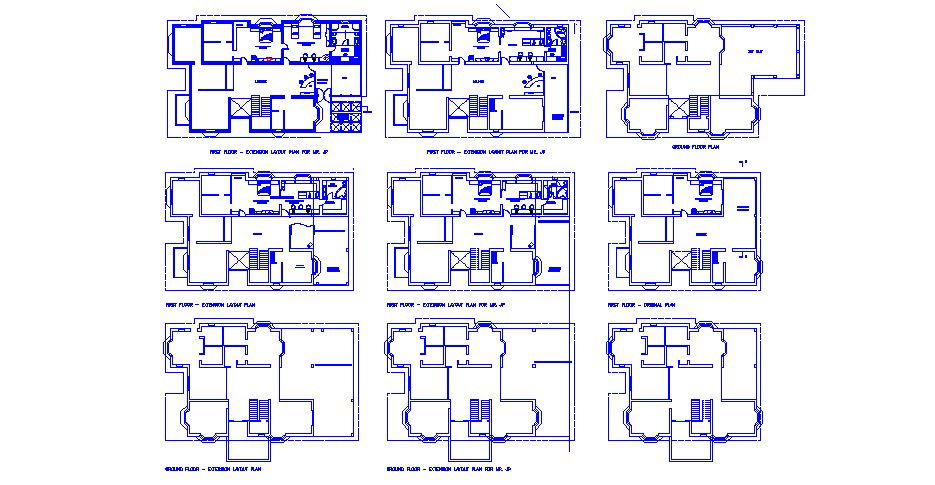 Bungalow House Floor Plan In AutoCAD File
