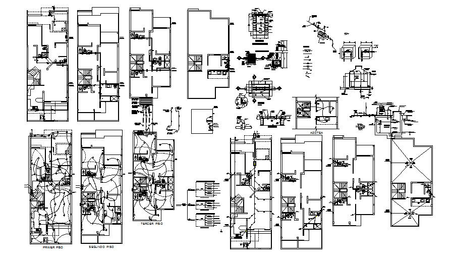 Residential Electrical Layout Plan In AutoCAD File