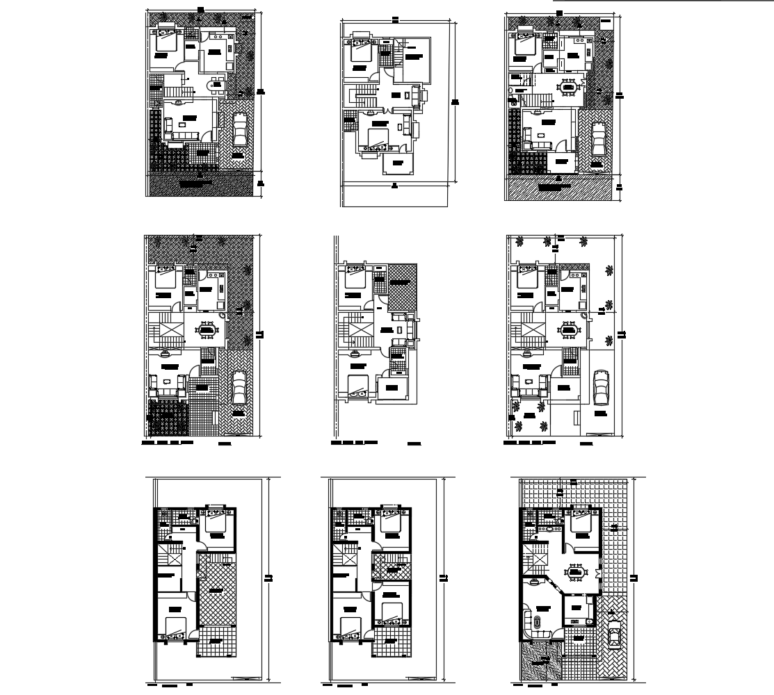 Residential house in AutoCAD