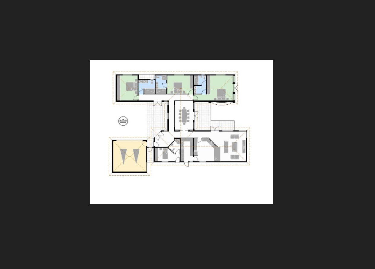 Residential house in DWG file