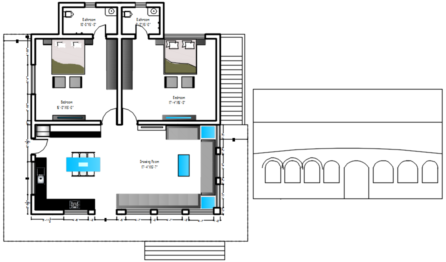 Modern House Design In DWG File