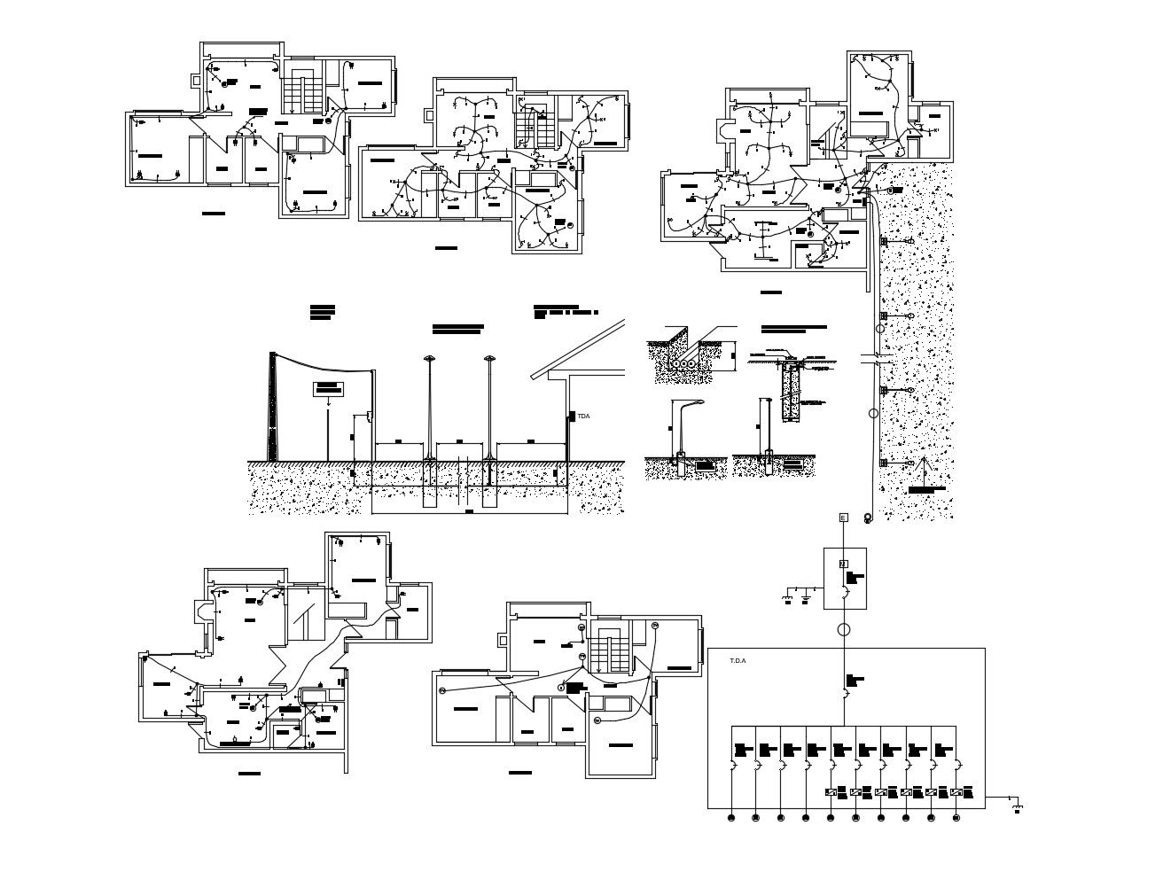 Residential house with detail dimension in AutoCAD file