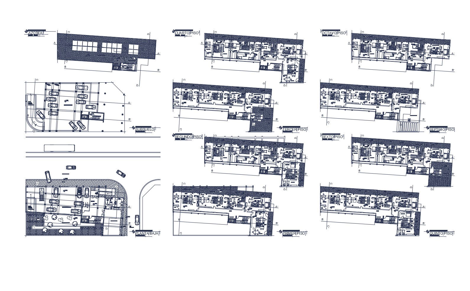 Residential plan in AutoCAD