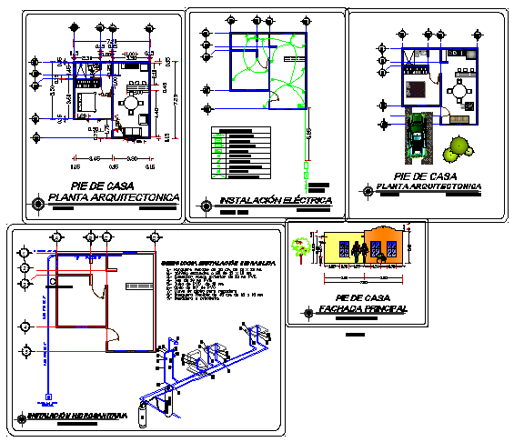 Residential housing 500 sqft low income credit design drawing