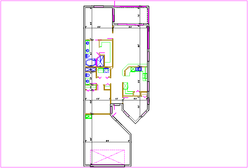 Residential plan  dwg file